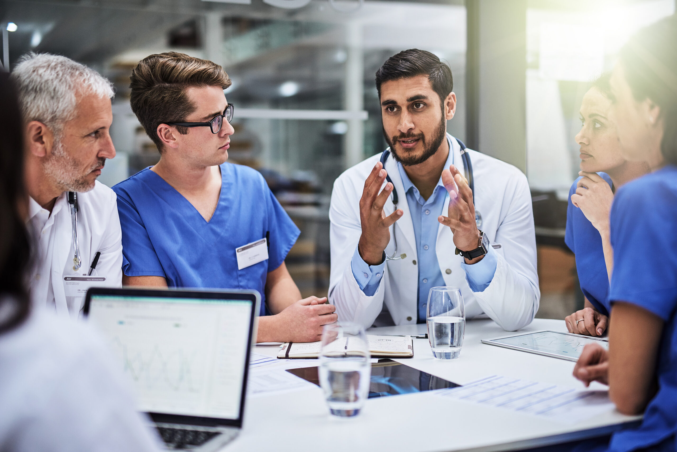 Doctors discussing treatment